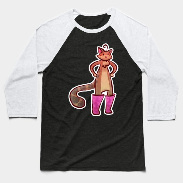 Puss in Boots Baseball T-Shirt by saradaboru